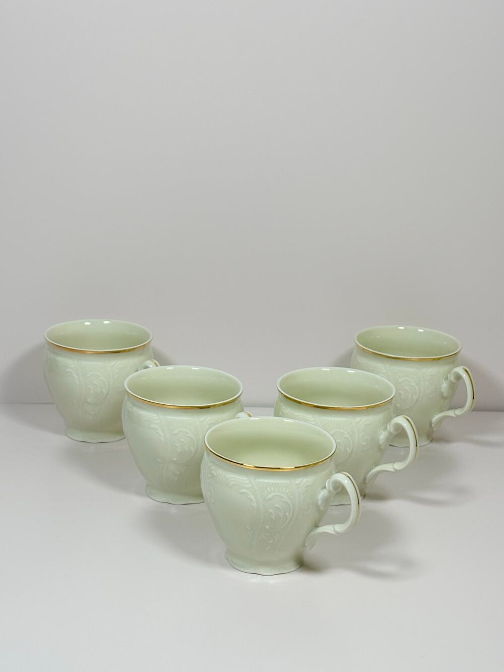 Formalities Bernadotte Czech Porcelain Teacups ~ Set of 5